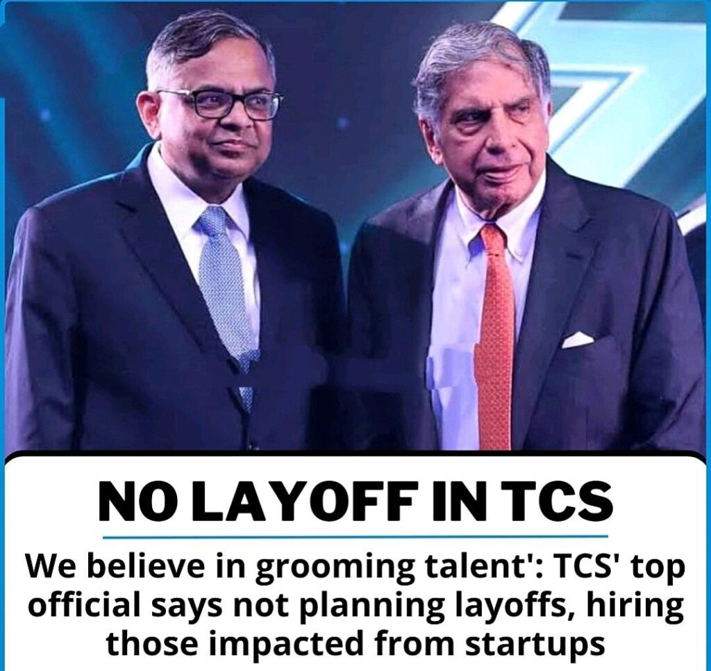 No layoff in TCS